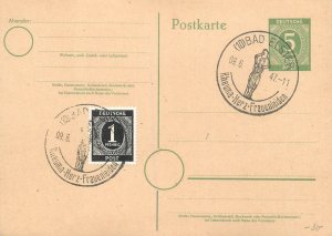 E0053 German postal stationery post-war era Bad Elster Rheuma-Herz-Frauenleiden