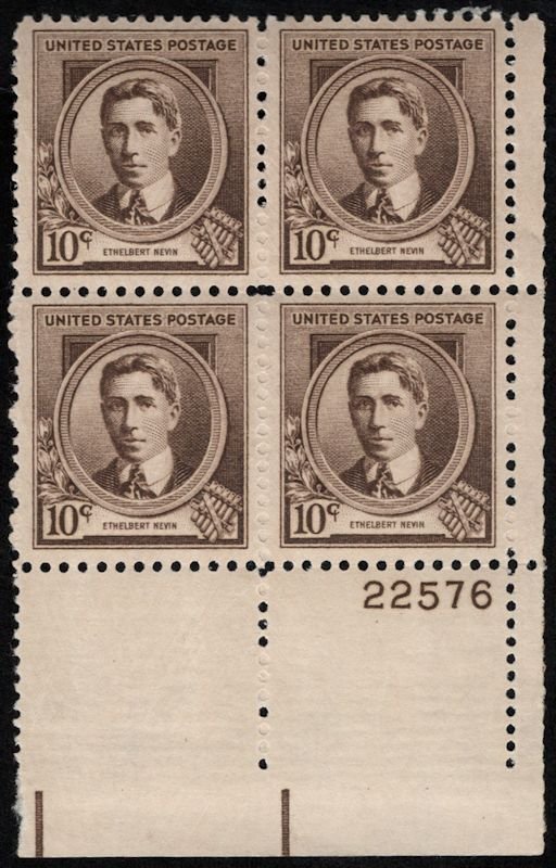 MALACK 883 F-VF OG NH (or better) Plate Block of 4 (..MORE.. pbs883