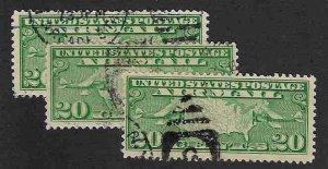 C9 Used... 3 singles... SCV $6.00