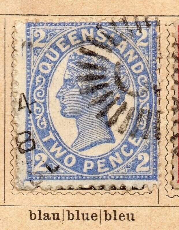 Queensland 1898-1900 Early Issue Fine Used 2d. NW-09865