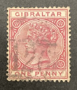 Gibraltar 1898 #11, Queen Victoria, Used.