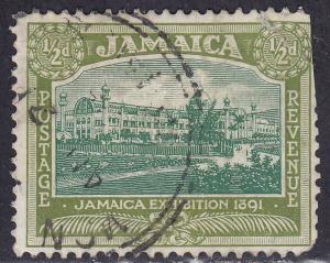 Jamaica 88 USED 1922 Exhibition Buildings of 1891 ½d