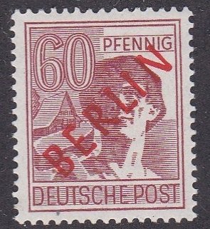 Germany # 9N31, Worker, Red Overprint, Mint LH, 1/3 Cat.