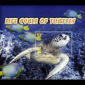 PALAU 2004 - Scott# 747 S/S Turtle NH