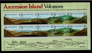 Ascension Sc 234a 1978 Volcanoes stamp sheet mint NH