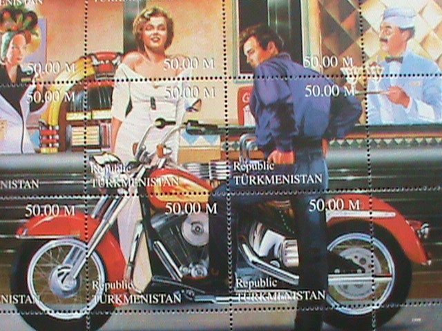 TURKMENISTAN STAMPS: MARILYN  MONROE MNH STAMPS FULL SHEET  MOST DEMAND.