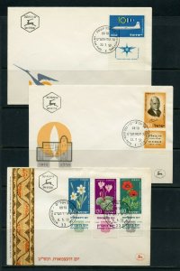 ISRAEL LOT Ai  OF 24 DIFFERENT FIRST DAY COVERS AS SHOWN