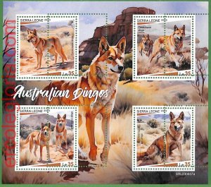 B1795 - SIERRA LEONE - ERROR MISPERF Stamp Sheet - 2023 - Animals-