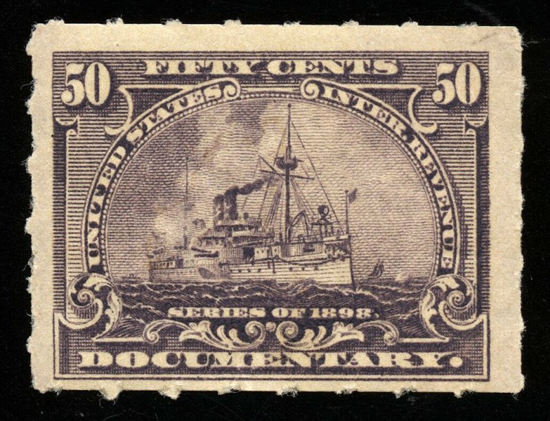 B269 U.S. Revenue Scott R171 50-cent Battleship mint OG hinged, SCV = $35