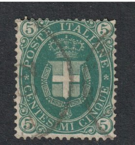 Italy # 52 , Arms of Savoy , F-VF Used Stamp - I Combine S/H