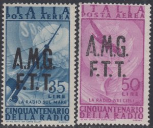 Italy Trieste A (AMG-FTT) - Sassone n.A11-A12 MNH** key values