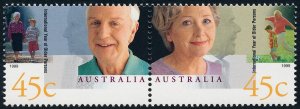 Australia 1999 International Year of Older Persons Pair SG1844a MNH 2