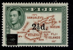 FIJI GVI SG267, 2½d on 2d brown & green, M MINT.