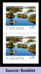 Canada 3443 Far & Wide Thousand Islands $1.40 vert booklet pair MNH 2024