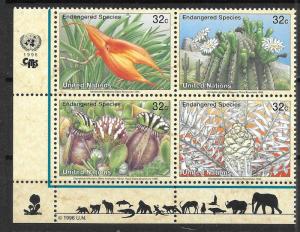 United Nations 677a Endangered Species LL MI Block MNH