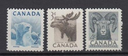 Canada - 1953 Fauna Wildlife Week Sc# 322/324 - MNH (8808)