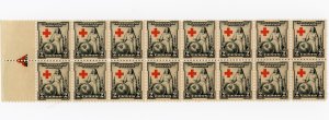 #702 – 1931 2c Red Cross Issue.  Arrow Block of 16.  MNH OG.