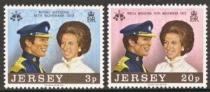 $1 World MNH Stamps (1220), Jersey Scott 089-090 MNH, Princess Ann, set of 2