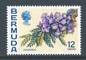 Bermuda #263a NH 12c Flower Defin. Wmk 314 Upright