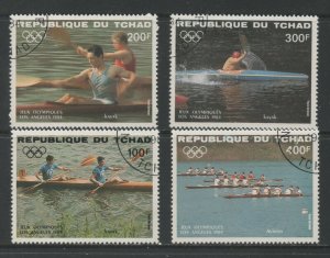 Thematic Stamps Sports - CHAD 1984 OLYMPIC SAILING 4v 735/8 used
