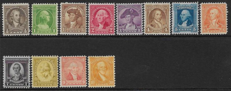 UNITED STATES SC# 704-15 F/MNH