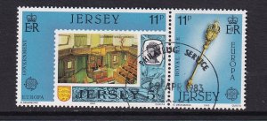 Jersey   #306-307a  cancelled   1983  Europa pair 11p