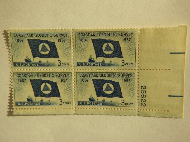 U. S. #1088  MINT Plate Block  OG  NH