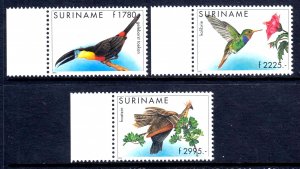 Surinam 1995 Birds Mint MNH Set SG1641-1643 CV £53.5
