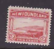 Newfoundland-Sc#132- id22-unused NH og 2c South West Arm-pale carmine shade-1923