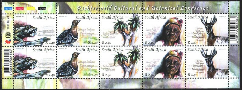 South Africa. 2010. ml 1972-76. Fauna, Flora of South Africa. MNH.