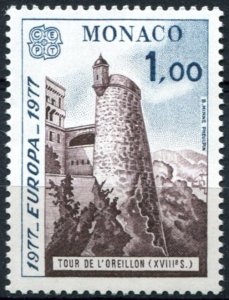 Monaco Sc#1067 MNH, 1f multi, Europa (C.E.P.T.) 1977 - Landscapes (1977)