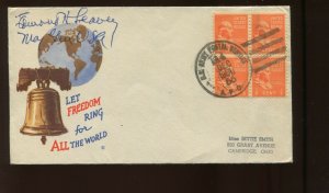 MAJOR GENERAL EDMOND H. LEAVEY SIGNED 1951 COVER (LV 448)