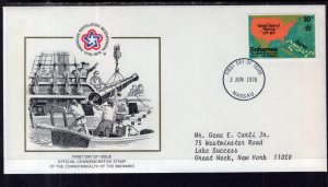 Bahamas 392 US Bicentennial Typed FDC