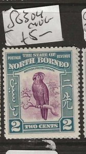 NORTH BORNEO  SG304   2C BIRD      MOG     P0829H