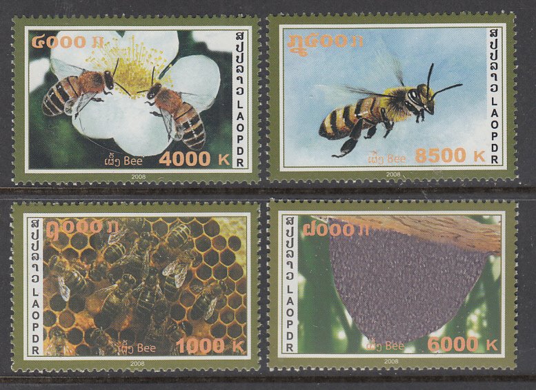 Laos 1747-1750 Bees MNH VF