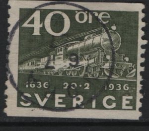 SWEDEN, 258, USED, 1936, Mail train