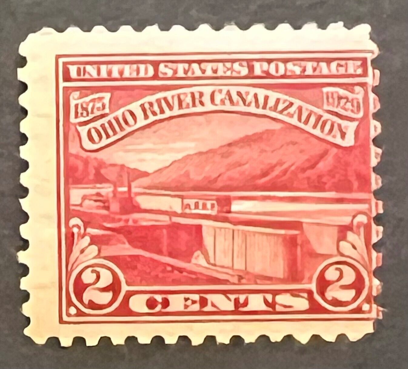 Scott 681 Ohio River Canalization 2¢ 1929 Single Stamp MOG Lot 7 United States, General