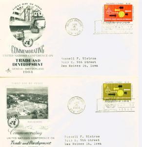 129-30 FDC Singles,Two Covers.Art Craft