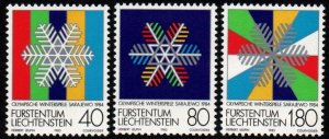 Liechtenstein # 772 - 774 MNH