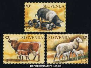 Slovenia Scott 533-535 Mint never hinged.