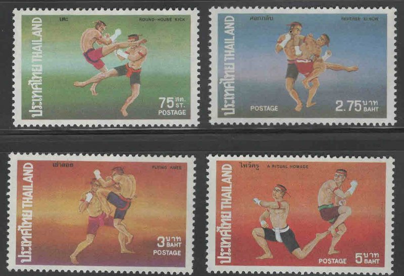 Thailand Scott 733-736 MNH** Thai Boxing stamp set