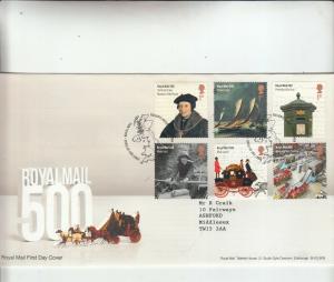 2016 ROYAL MAIL 500 FDC.  DECORATIVE EDINBURGH CANCEL