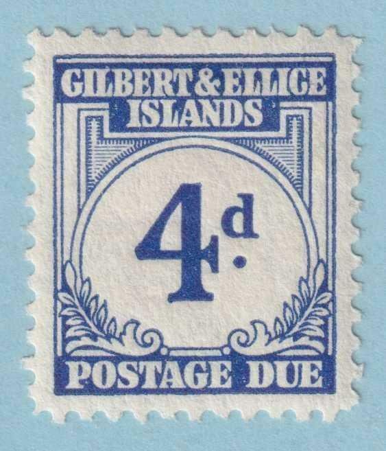 GILBERT & ELLICE ISLANDS J4 POSTAGE DUE  MINT HINGED OG * NO FAULTS EXTRA FINE!