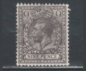 Great Britain 1913 King George V 9p Scott # 170 Used