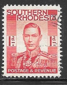Southern Rhodesia 43: 1d George VI, used, F-VF
