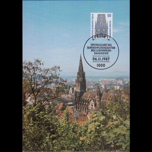 GERMANY-BERLIN 1987 - Maximum Card - 9N548 Cathedral 50p