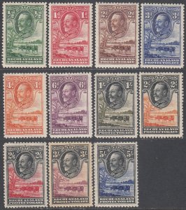 Bechuanaland Protectorate 105-115 MH Short Set CV $273.75