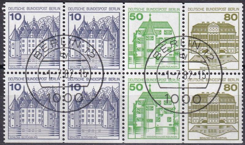 Germany #9N391c F-VF Used Booklet Pane   CV $15.00  (A19069)