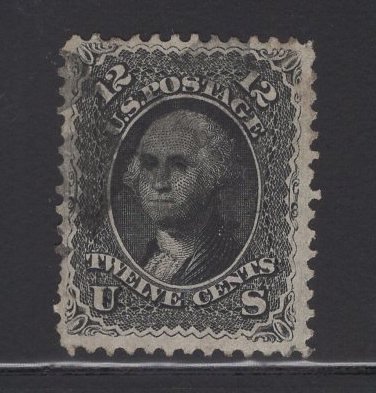 US Stamp Scott #69 12c Washington Black Used SCV $95