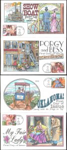 #2767-70 Broadway Musicals Collins FDC Set